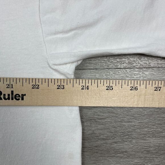 Vintage Shirt Mens Extra Large White University of Texas 90s Multicolor Retro - Picture 14 of 15